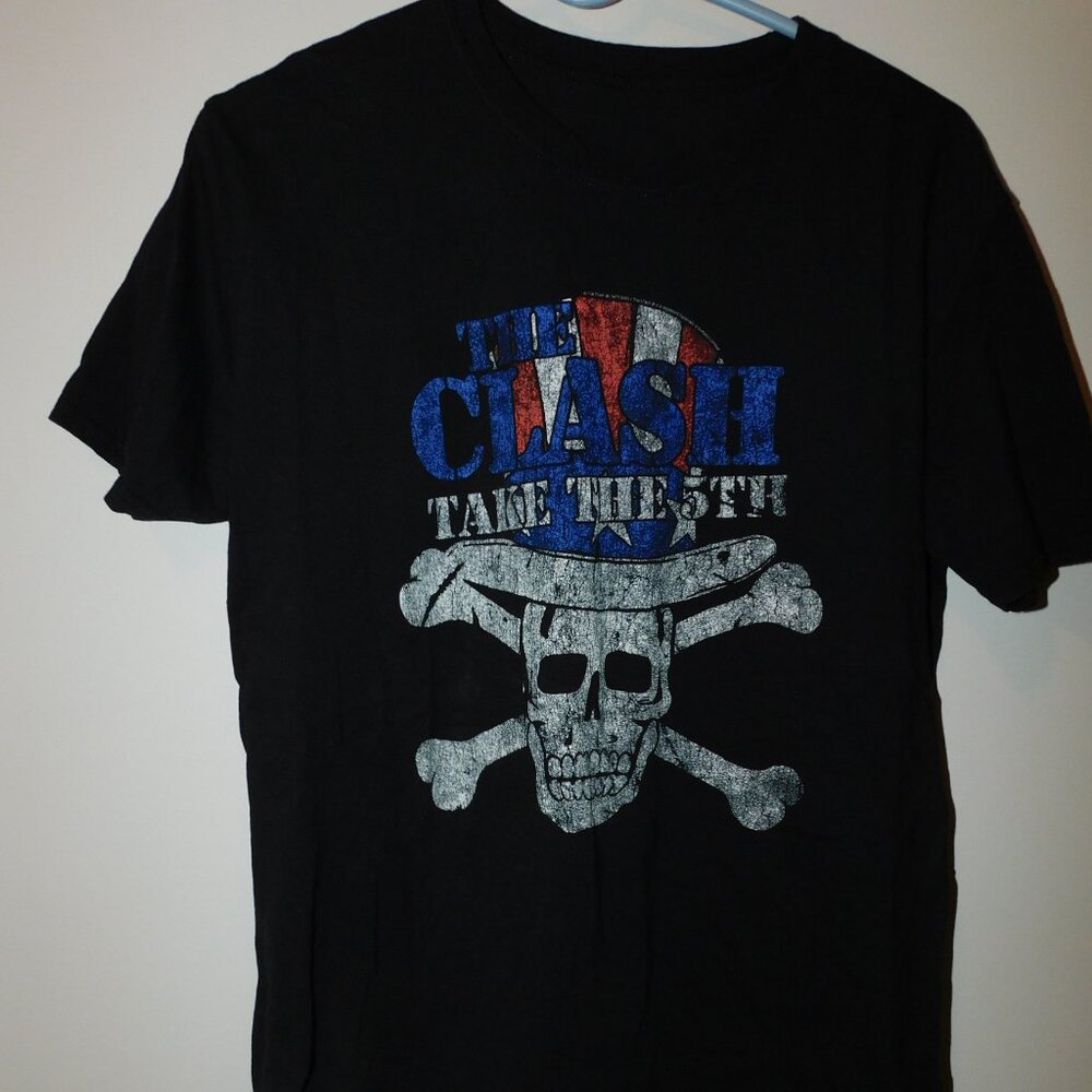 The Clash t shirt - take the 5th - punk rock band - adult large